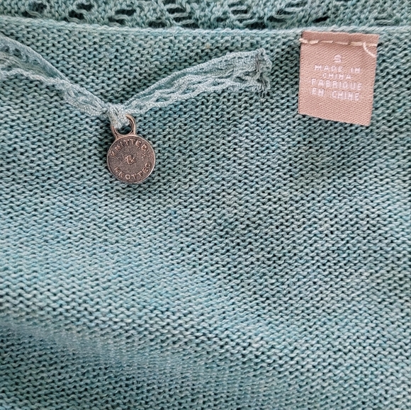 Anthropologie Knitted & Knotted Kose Lightweight Knit Open Front Cardigan S - Picture 4 of 6